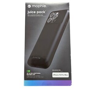 Oo1-U Mophie Juice Pack Slim Charging Case For iPhone 15 Pro Max ⬇️